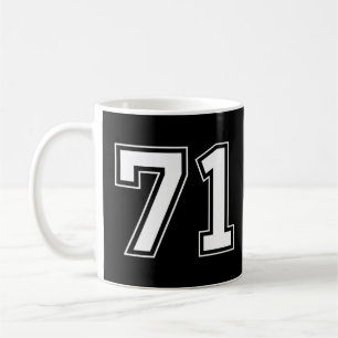 Number 71 coffee mug