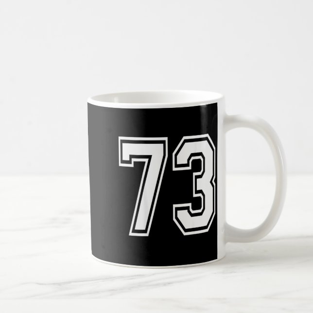 Number 73 coffee mug (Right)