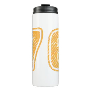 Number 76 On Front Big Bold 76 Team Group Player M Thermal Tumbler