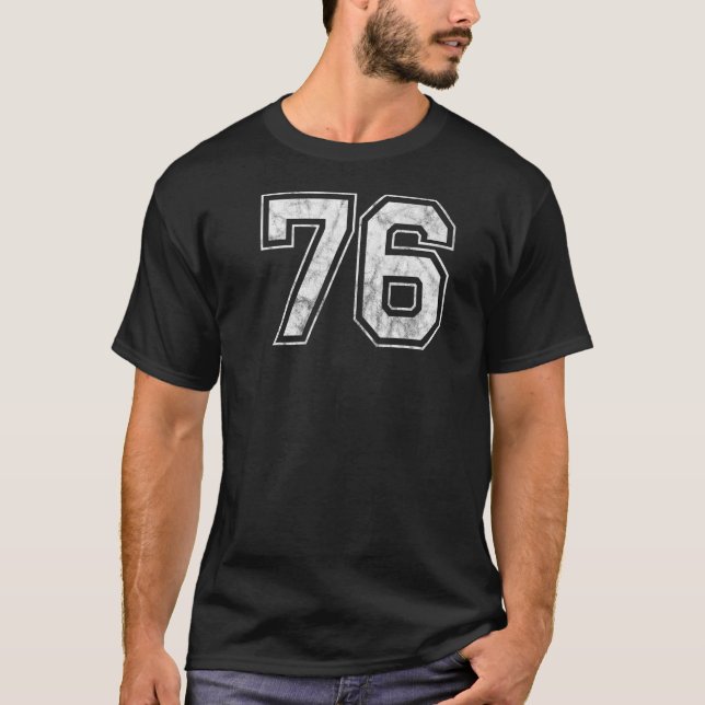 Number 76 on the back T-Shirt (Front)