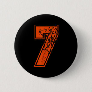 Number 7 67 Meme Halloween Pumpkin Costume Matchin 6 Cm Round Badge