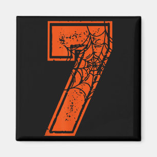 Number 7 67 Meme Halloween Pumpkin Costume Matchin Magnet