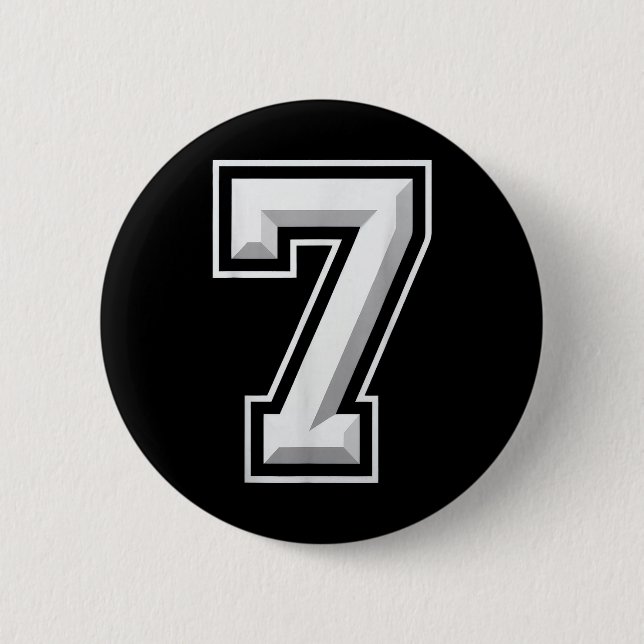 Number 7 67 Meme Matching  6 Cm Round Badge (Front)