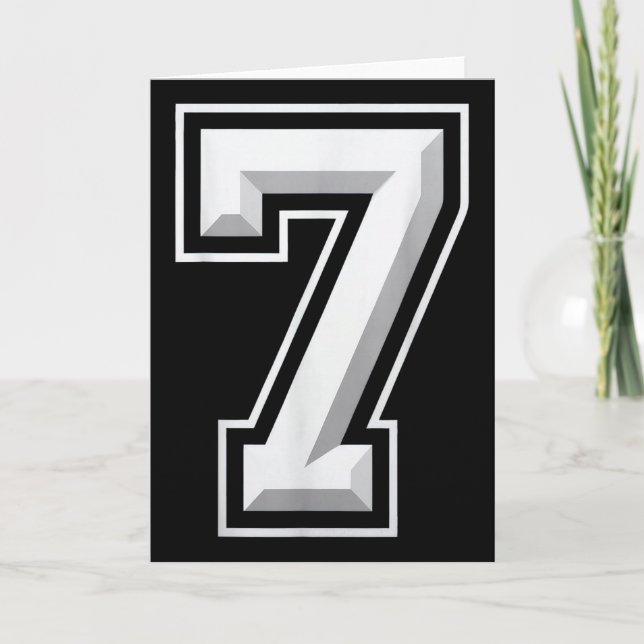 Number 7 67 Meme Matching  Card (Front)