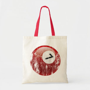 NUMBER 7 BILLIARDS BALL - ERODED AND AGED TOTE BAG