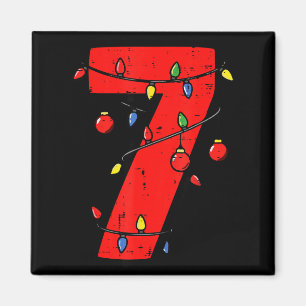 Number 7 Christmas 6 7 Matching 67 Meme Men Women Magnet