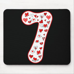 Number 7 Couple Costume Duo 67 Meme Six Seven Vale Mouse Pad