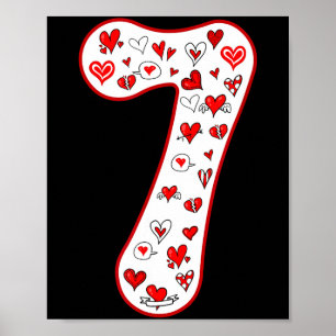 Number 7 Couple Costume Duo 67 Meme Six Seven Vale Poster