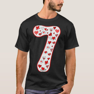 Number 7 Couple Costume Duo 67 Meme Six Seven Vale T-Shirt