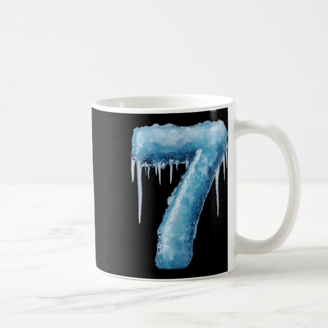 Number 7 Fire Ice Number Six Seven Meme 67 Alpha S Coffee Mug (Right)