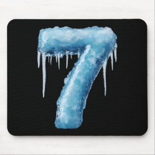 Number 7 Fire Ice Number Six Seven Meme 67 Alpha S Mouse Pad
