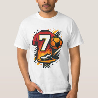 Number 7 Football Tee – Bold Jersey Vibes Shirt