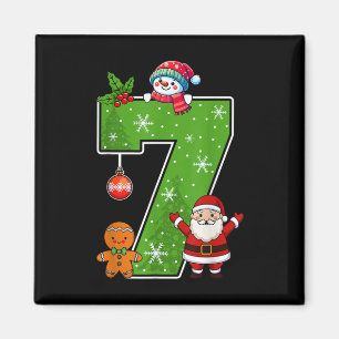 Number 7 Funny 67 Meme Couple Pajamas Christmas Ma Magnet