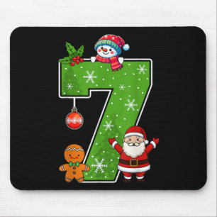 Number 7 Funny 67 Meme Couple Pajamas Christmas Ma Mouse Pad