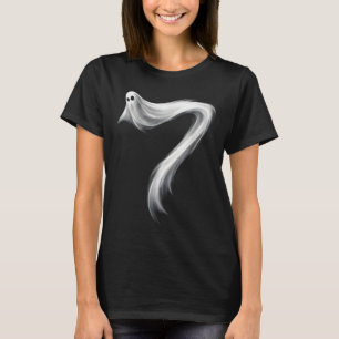 Number 7 Ghost Funny Six Seven 67 Halloween Meme  T-Shirt