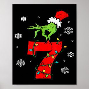 Number 7 Matching 67 Meme 6 7 Christmas Boys Youth Poster