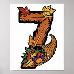 Number 7 Matching 67 Meme 6 7 Thanksgiving Boys Yo Poster
