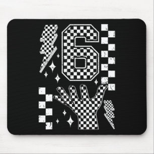Number 7 Matching 67 Meme Checkered Costume Kids  Mouse Pad