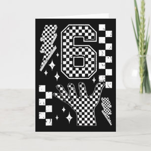Number 7 Matching 67 Meme Chequered Costume Kids Card