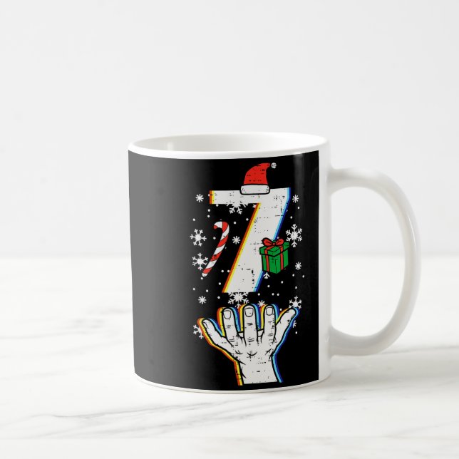 Number 7 Matching 67 Meme Christmas 6 7 Xmas Men W Coffee Mug (Right)