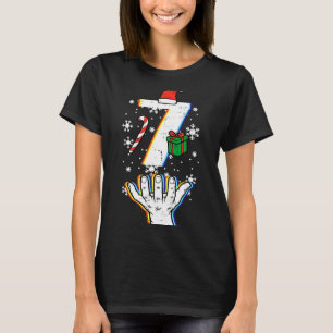 Number 7 Matching 67 Meme Christmas 6 7 Xmas Men W T-Shirt