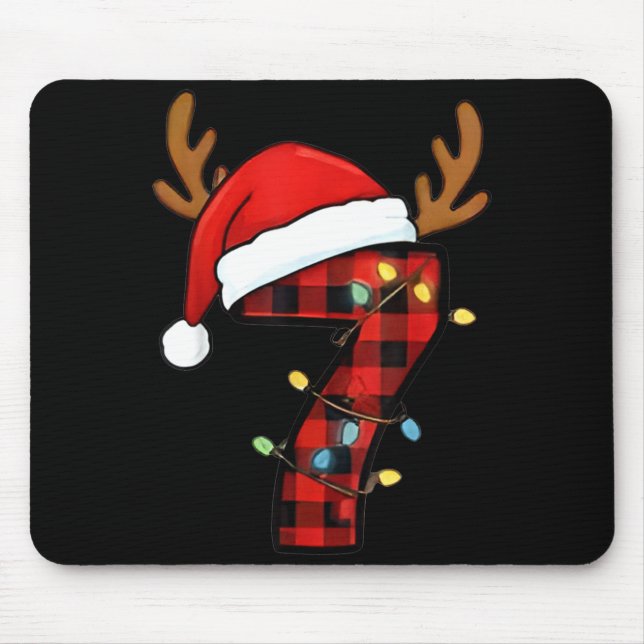 Number 7 Matching 67 Meme Christmas Costume Men Wo Mouse Pad (Front)