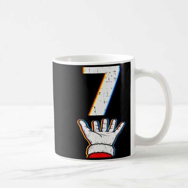 Number 7 Matching 67 Meme Christmas Pyjamas Men Wo Coffee Mug (Right)