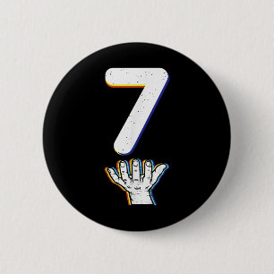 Number 7 Matching 67 Meme Halloween Costume Men Wo 6 Cm Round Badge