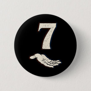 Number 7 Matching 67 Meme Halloween Costume Men Wo 6 Cm Round Badge