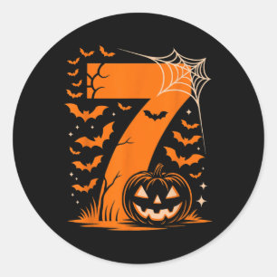 Number 7 Matching 67 Meme Halloween Costume Men Wo Classic Round Sticker