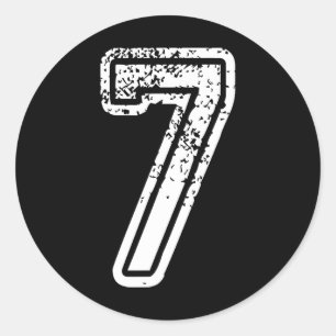 Number 7 Matching 67 Meme Halloween Costume Men Wo Classic Round Sticker