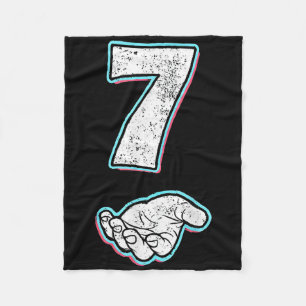 Number 7 Matching 67 Meme Halloween Costume Men Wo Fleece Blanket