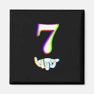 Number 7 Matching 67 Meme Halloween Costume Men Wo Magnet
