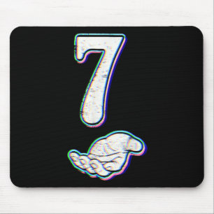 Number 7 Matching 67 Meme Halloween Costume Men Wo Mouse Pad