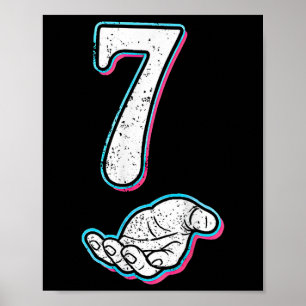 Number 7 Matching 67 Meme Halloween Costume Men Wo Poster