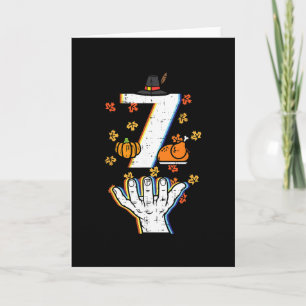 Number 7 Matching 67 Meme Thanksgiving 6 7 Men Wom Card