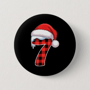 Number 7 Matching 6 7 Meme Christmas Costume Men W 6 Cm Round Badge