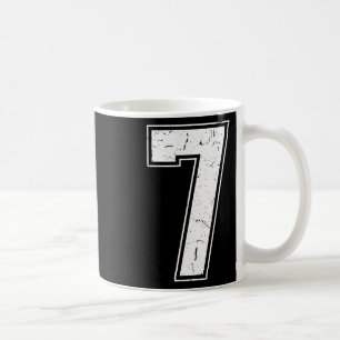 Number 7 Matching Costume 67 Meme Costume Distress Coffee Mug