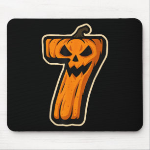 Number 7 Pumpkin 67 Meme Matching Couple Halloween Mouse Pad