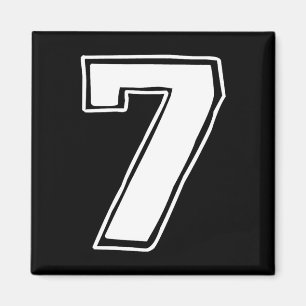 Number 7 Six Seven 6 7 Meme 67 Funny 7th Birthday Magnet