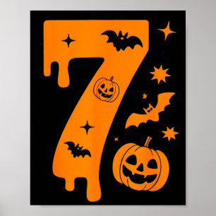 Number 7 Six Seven 6 7 Meme Funny Design Couples H Poster