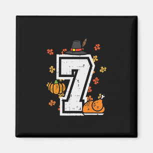 Number 7 Thanksgiving 6 7 Matching 67 Meme Men Wom Magnet