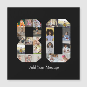 Number 80 Photo Collage