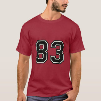 Number 83 Varsity Sports Jersey | 83rd Birthday T-Shirt