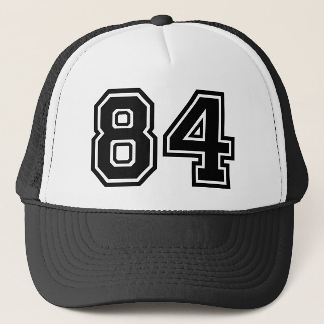 Number 84 Classic Trucker Hat (Front)