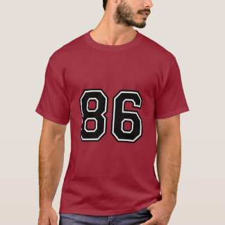 Number 86 Varsity Sports Jersey | 86th Birthday T-Shirt