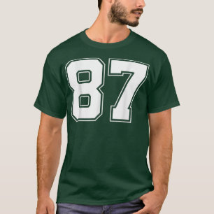 Number 87 - Best Classic College American Varsity T-Shirt
