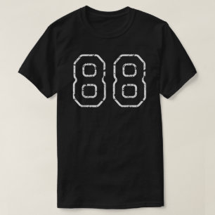 Number 88 Sports Jersey Birthday Age Favourite Luc T-Shirt