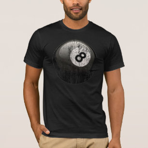 NUMBER 8 BILLIARDS BALL - ERODED AND AGED T-Shirt