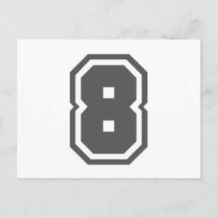 Number 8 postcard